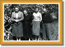 Łucja Wostal, Agnieszka Szołtysek, Joanna Ogaza, Ignacy Szołtysek w 1940 r.